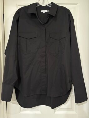 Good American Oversized Utility Shirt - Good American size 2 = US Medium